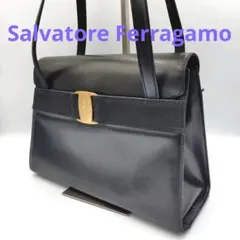 Salvatore Ferragamo ヴァラリボン ショルダーバッグ レザー