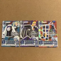 ［値下げ］アイカツカード　ロリゴシック　ブリティッシュブルーコーデ3枚セット