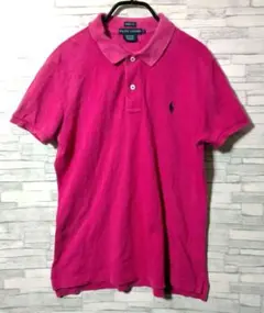 ラルフローレン RalphLauren 半袖ポロシャツ ピンク　L　①