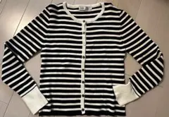 ZARA ストライプ 長袖カーディガン
