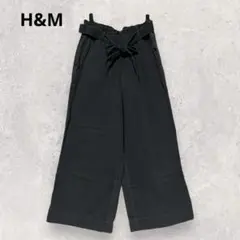 H&M エイチアンドエム ハイウエスト ワイドパンツ EUR36 3694