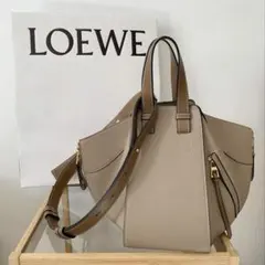 【週末限定セール・新品同様】LOEWE ハンモック スモール サンド LOEWE ロエベ ハンモック ドローストリング スモール レザー