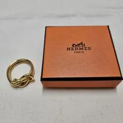 エルメス シェーヌダンクル アタメ スカーフリング ゴールド 未使用 箱付