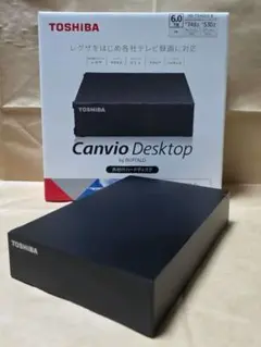 東芝 バッファロー製 外付けHDD 6TB HD-TDA6U3-B