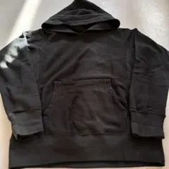 【美品】チャンピオン リバースウィーブ パーカー 黒 ゆるダボ 目なし 無地