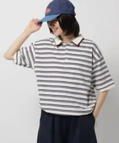 本日価格✨ニコアンド【新品】【HAZY CLUB]】てぃらヘンリーボーダー