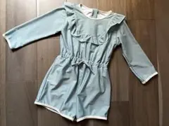 green label relaxingフリル付き長袖水着 110