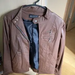 ブラウン レザージャケット Mサイズ