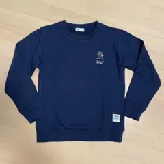 【新品】【ikka】ヒゲ刺繍トレーナー（150）