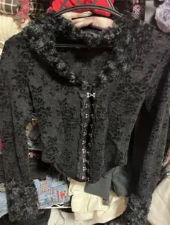 森ガール　ロリータ　グランジ　レース風カーディガン