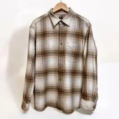 ユニクロ フランネルチェック 長袖シャツ X X L