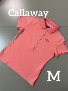 Callaway レディースポロシャツ M ピンク ゴルフウェア　②
