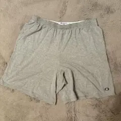 【大きいサイズ】Champion グレー スウェットハーフパンツ 2XL