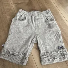 グレー フリル付き ハーフパンツ 110