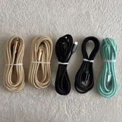 【新品未使用】Lightningケーブル 5本セット iPhone対応