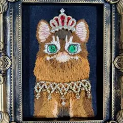 犬 原画 『チワワの王子様』 ペットアート ミニ絵画 インテリア 油絵