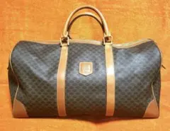 セリーヌ ボストンバッグ マカダム柄 旅行 大容量 ビンテージ CELINE