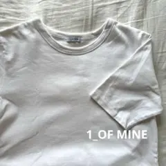 【1_OF MINE】半袖Tシャツ　白