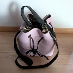 FURLAコスタンザ　ピンク バケツ型ショルダーバッグ