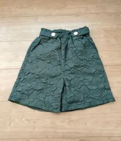 キルティングショートパンツ　ブラック　120cm