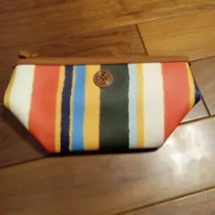 ◉【新品未使用】トリーバーチ レザー ケリントン トライアングル コスメポーチ