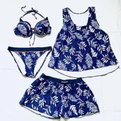 水着4点セット　エンジェルルナ　ビキニ　セパレート水着　体型カバー