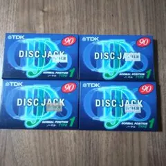 미사용 미개봉 品 TDK カセットテープ DISC JACK 90分 4本