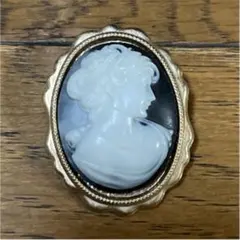 カメオ カメオ風 ブローチ アンティーク レトロ ペンダントトップ