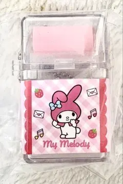 サンリオキャラクターズ ローラー付き消しゴム風キーホルダー　マイメロディ
