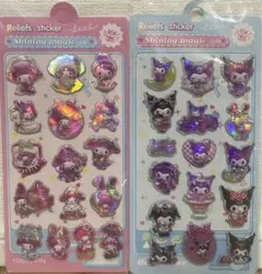 マイメロ　クロミ　ボンボンドロップシール 2枚セット