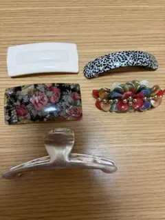 ヴィンテージ　ヘアクリップ　バレッタセット 5点