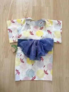 【新品】IDOG&ICAT 犬服 華やか大輪帯浴衣 金魚ブルー XXLサイズのサムネイル