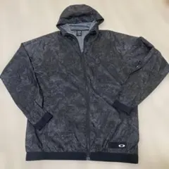 Oakley フード付きナイロンジャケット ブラック