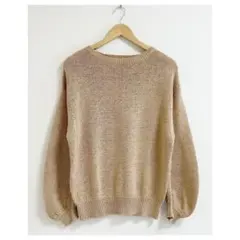 m839_IENA 美品✨2023SS テープヤーンクループルオーバー ニット