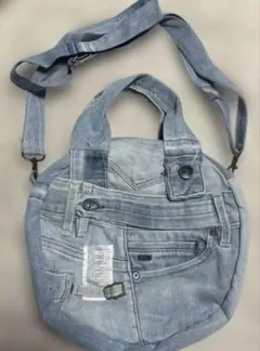 PORTER CLASSIC デニムトートバッグM スクモレザーコード ブルー