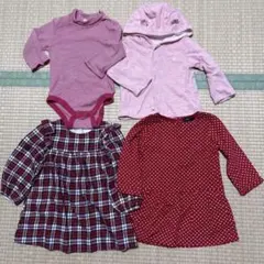 babyGAP 長袖4点セット　ワンピース・ロンパース・アウター全てギャップ！