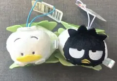 はぴだんぶい かしわもち風マスコット2種 バツ丸 あひるのペックル