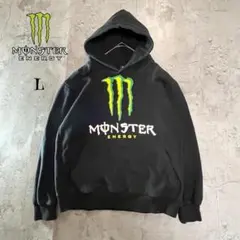 専用 良品 モンスターエナジー パーカー L ブラック ビッグロゴ フーディのサムネイル