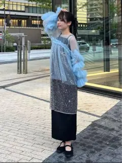 【新品未使用】キラキラスパンコールドレス