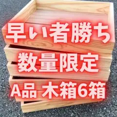 木箱　6箱セット　数量限定　小物入れにどうぞ　42