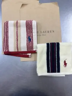 ラルフローレン/【新品】 タオルハンカチ　2枚セット
