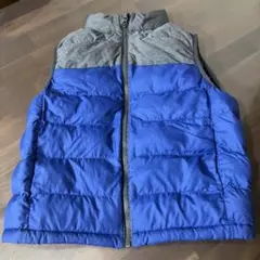 UNIQLO ダウンベスト 130 青・グレー