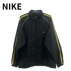 NIKE ナイキ ナイロン ジャケット ブラック イエロー ライン入り