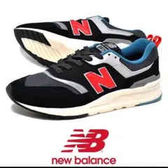 New Balance スニーカー ブラック/グレー/レッド
