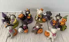 ハロウィン動物置物セット