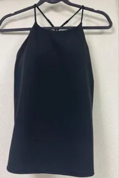 1回短時間着用　ユニクロクレープジャージーブラキャミソール黒Mサイズ