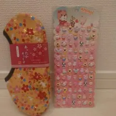 Animal Union 立体シールとソックス