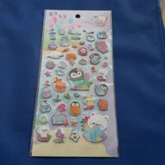 キラキラ シール ステッカー デコ コラージュ シール帳 リトルマリン