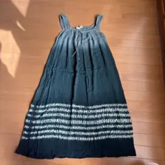 夏ワンピースタイダイ柄ストラップ付きリゾートマキシドレス