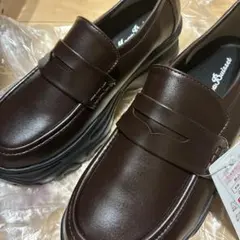 しまむら　ローファースニーカー　茶色のサムネイル